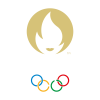 paris olympic logo white text